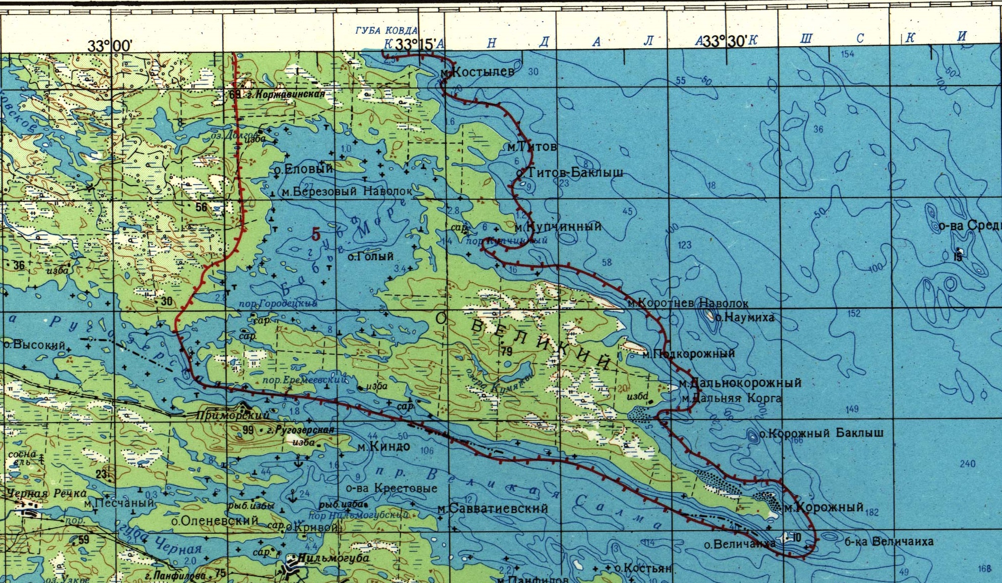 Кандалакшский заповедник карта